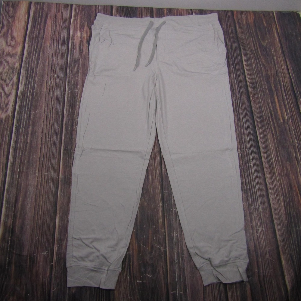 Cozy Earth Pants Mens 2XL Gray Jogger Bamboo Viscose Stretch‎ Tapered Drawstring